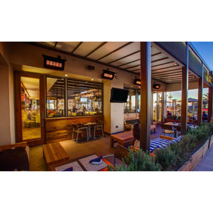 Tungsten 500 Smart-Heat Natural Gas Heater Stainless Steel wall mounted set outdoor