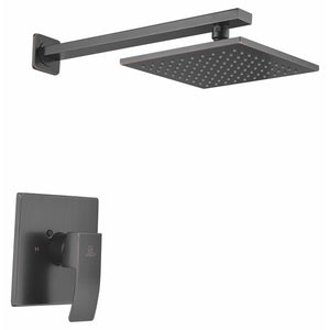 Anzzi Viace Series Wall Mounted Singular Lever Handle Control and Heavy Rain Showerhead in Oil Rubbed Bronze SH-AZ041 - Vital Hydrotherapy