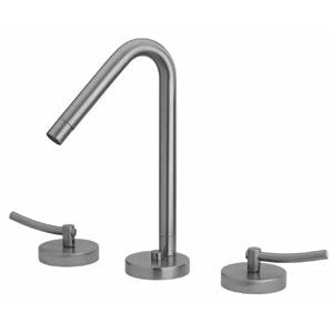 Whitehaus Metrohaus Lavatory Widespread Faucet with 45-Degree Swivel Spout, Pop-up Waste and Lever Handles WH81214 - Vital Hydrotherapy