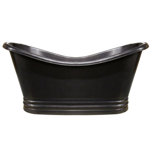 Whitehaus Bathhaus Copper Freestanding Handmade Double Ended Bathtub with Hammered Exterior, Lightly Hammered Interior and No Overflow WHCT-1001 - Vital Hydrotherapy