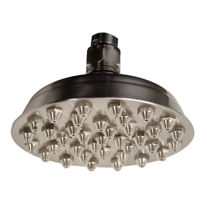 Whitehaus Showerhaus Small Sunflower Rainfall Showerhead with 37 Nozzles - Solid Brass Construction with Adjustable Ball Joint WHSM01-6 - Vital Hydrotherapy