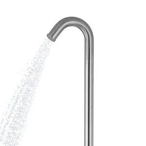 PULSE ShowerSpas Brushed Stainless Steel Outdoor Shower System - Wave Outdoor Shower - 1055-SSB - Vital Hydrotherapy