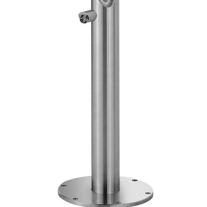 PULSE ShowerSpas Brushed Stainless Steel Outdoor Shower System - freestanding base - 1055-SSB - Vital Hydrotherapy