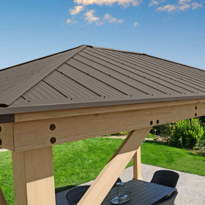 Yardistry 12 x 16 Meridian Gazebo YM11915COM - Vital Hydrotherapy