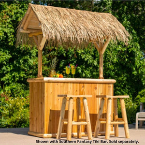 Dundalk 30" Saddle Seat Bar Stool - Clear Coated CT1460C - Outdoor Setting - Vital Hydrotherapy