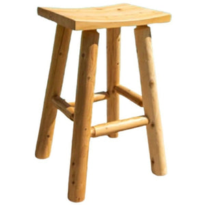 Dundalk 30" Saddle Seat Bar Stool - Clear Coated CT1460C - Vital Hydrotherapy