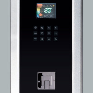 DZ963F8 Corner Steam Shower | 39” x 39” LCD Computer Control Panel 89”
