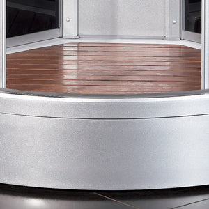 DZ963F8 Corner Steam Shower | 39” x 39” x 89” slatted floor