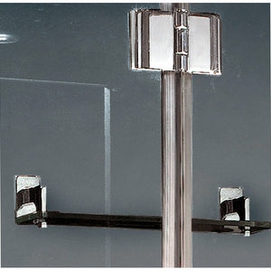 Platinum white steam shower hinged door glass door