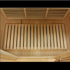Maxxus Infrared Canadian Hemlock Sauna inside floor