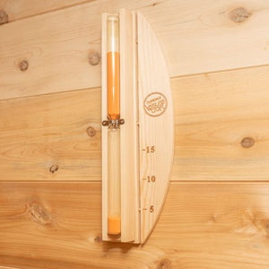 Dundalk Canadian Timber Luna 2 to 3 Person White Cedar Sauna CTC22LU - Wall mount sand timer - Vital Hydrotherapy
