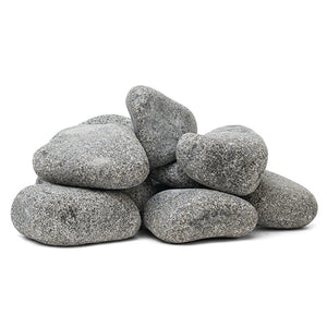 PROSAUNAS Rounded 10-15 cm Sauna Stones, 20 kg per Case, 60 Cases per Pallet, Model 10-15R 130488