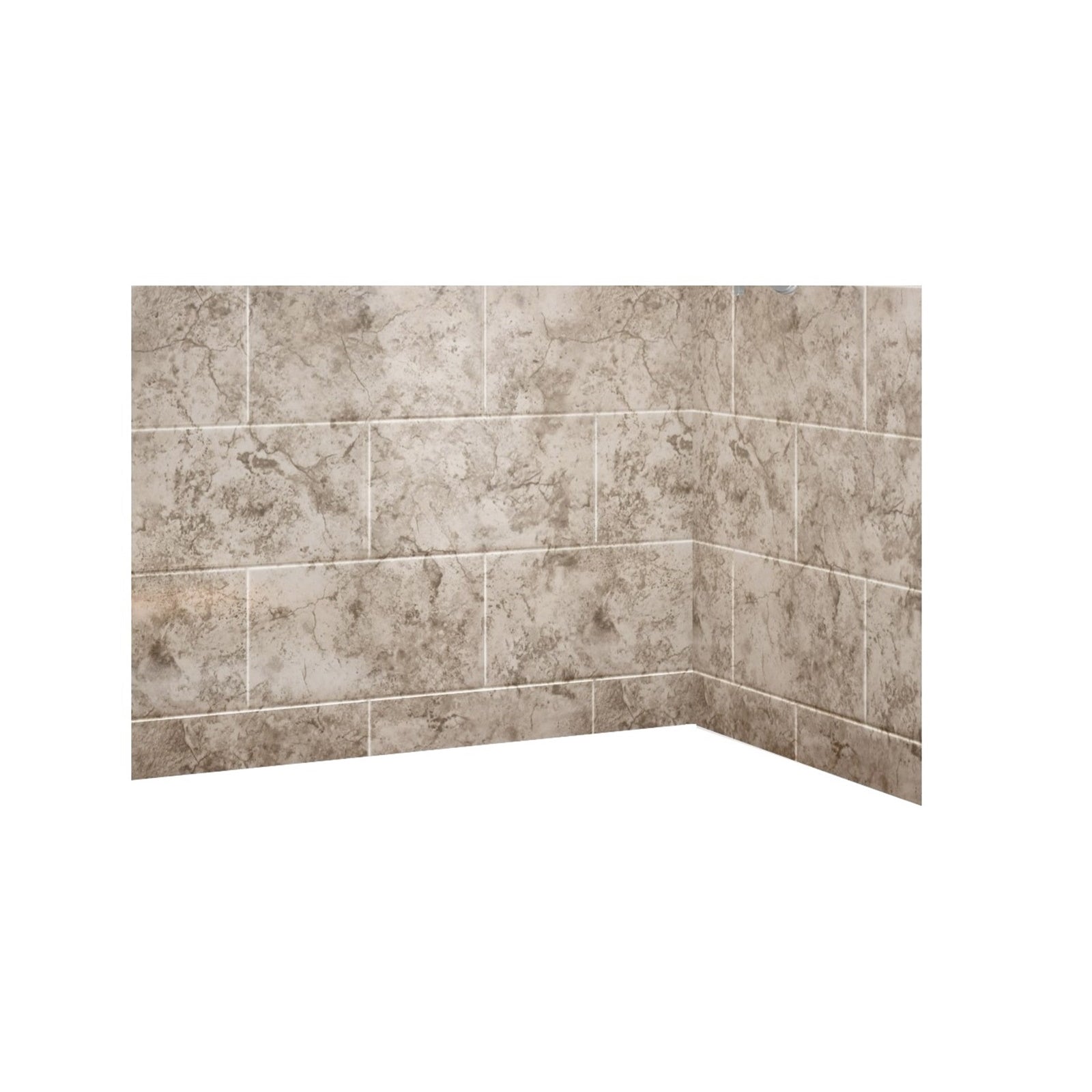 Avora Bath 11x20 Tile RidgeStone Acrylic Alcove Shower Walls 60"W x 36"D x 96"H AV60361212TWWS