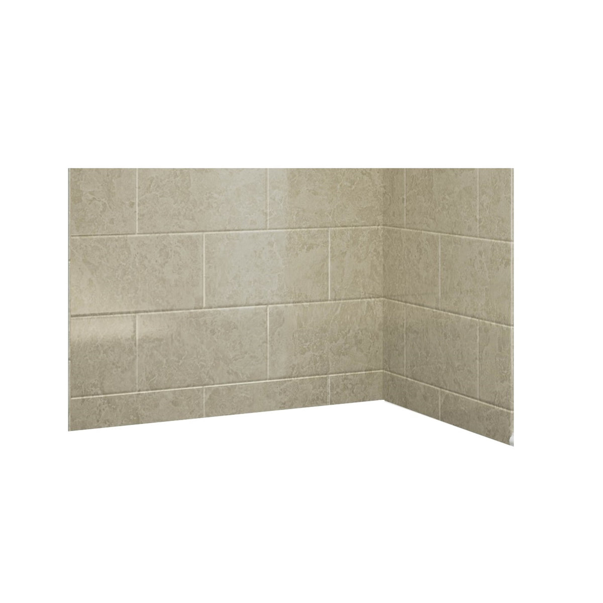 Avora Bath 11x20 Tile SandStone Acrylic Alcove Shower Walls 60"W x 36"D x 96"H AV60361120TSSSWS