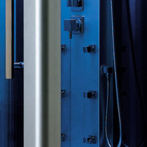 Mesa Steam Shower with Blue Glass WS-802L