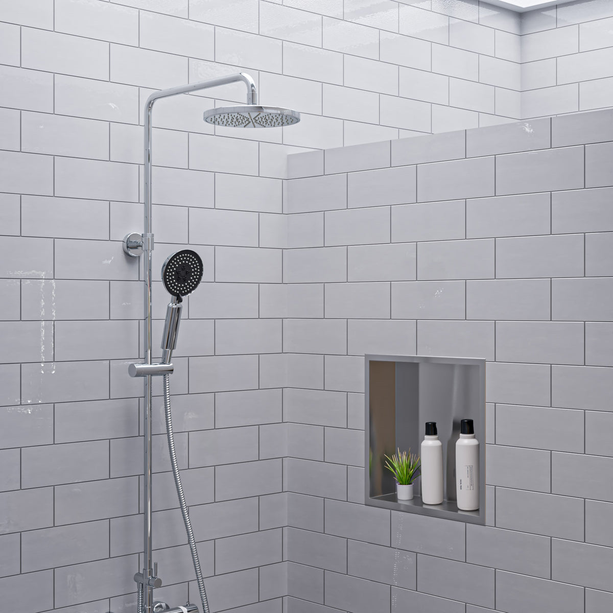 ALFI Round Style Thermostatic Exposed Shower Set AB2867