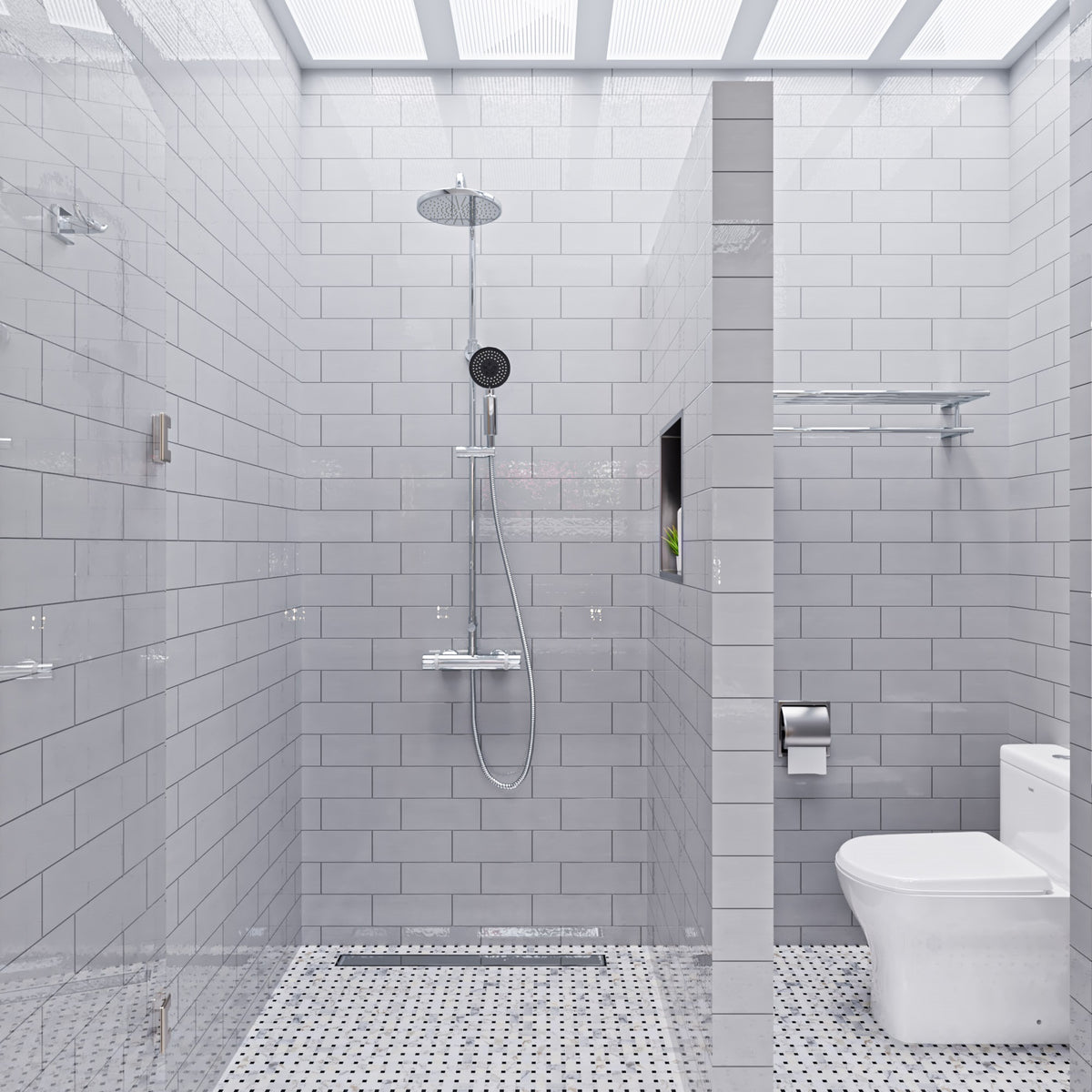 ALFI Round Style Thermostatic Exposed Shower Set AB2867