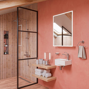 ALFI Square Brushed Nickel Style Thermostatic Exposed Shower Set AB2862-BN