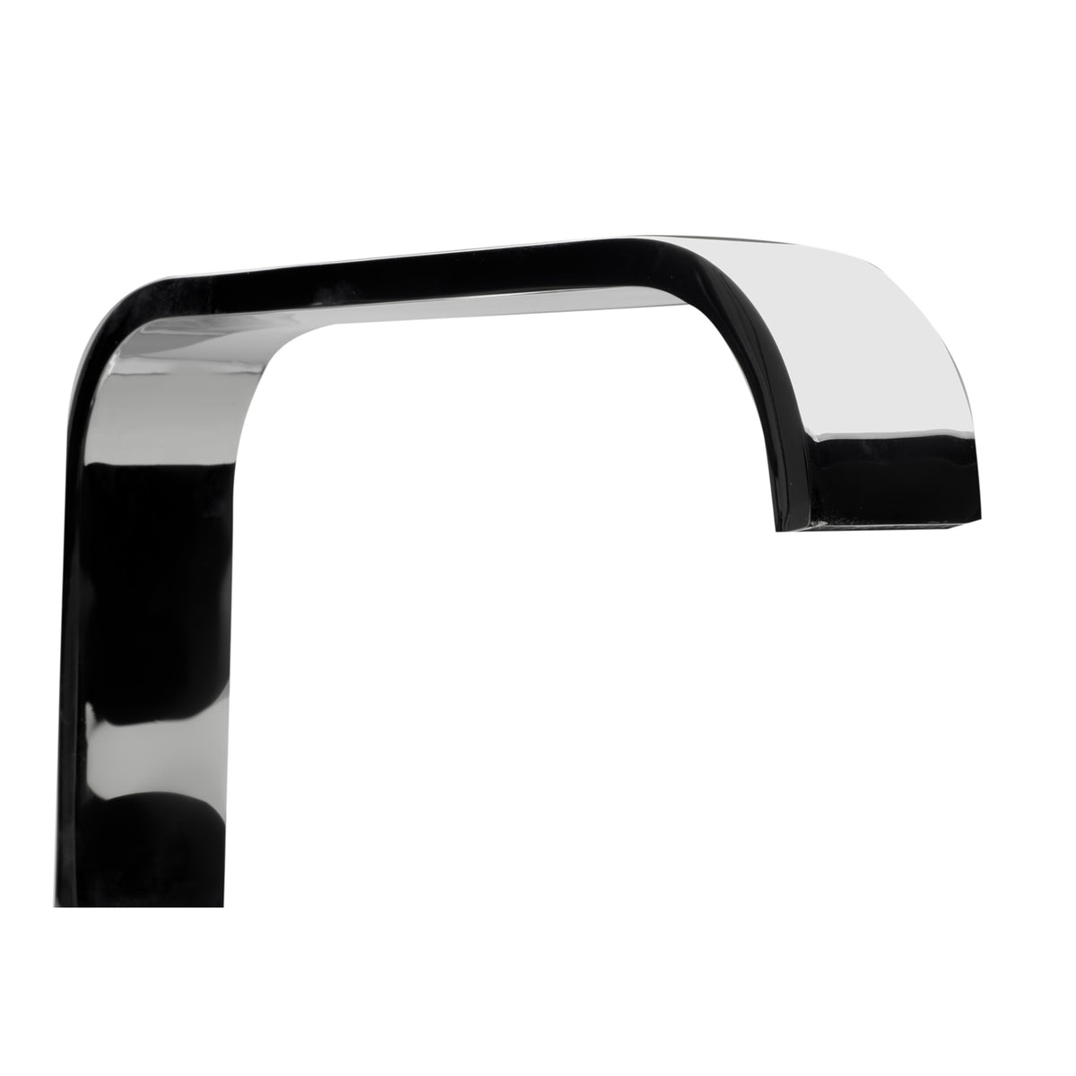 ALFI brands Curved Floor Mounted Tub Filler with Hand Held Shower Head AB2180
