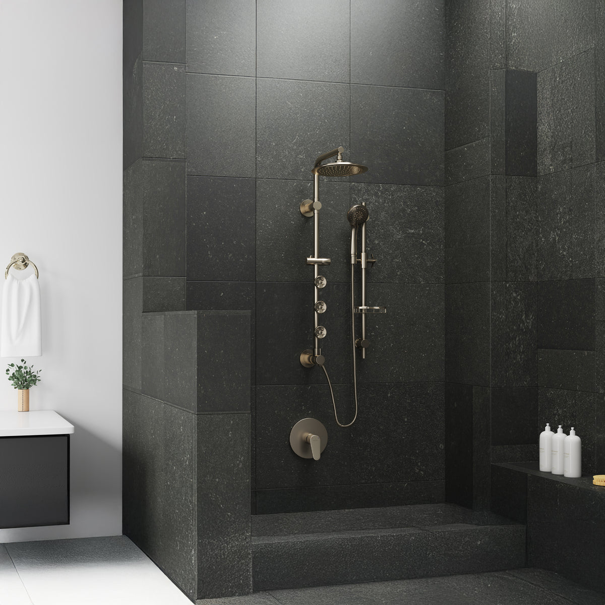 PULSE ShowerSpas Adjustable Slide Bar ShowerSpa Shower Panel Accessory 1010