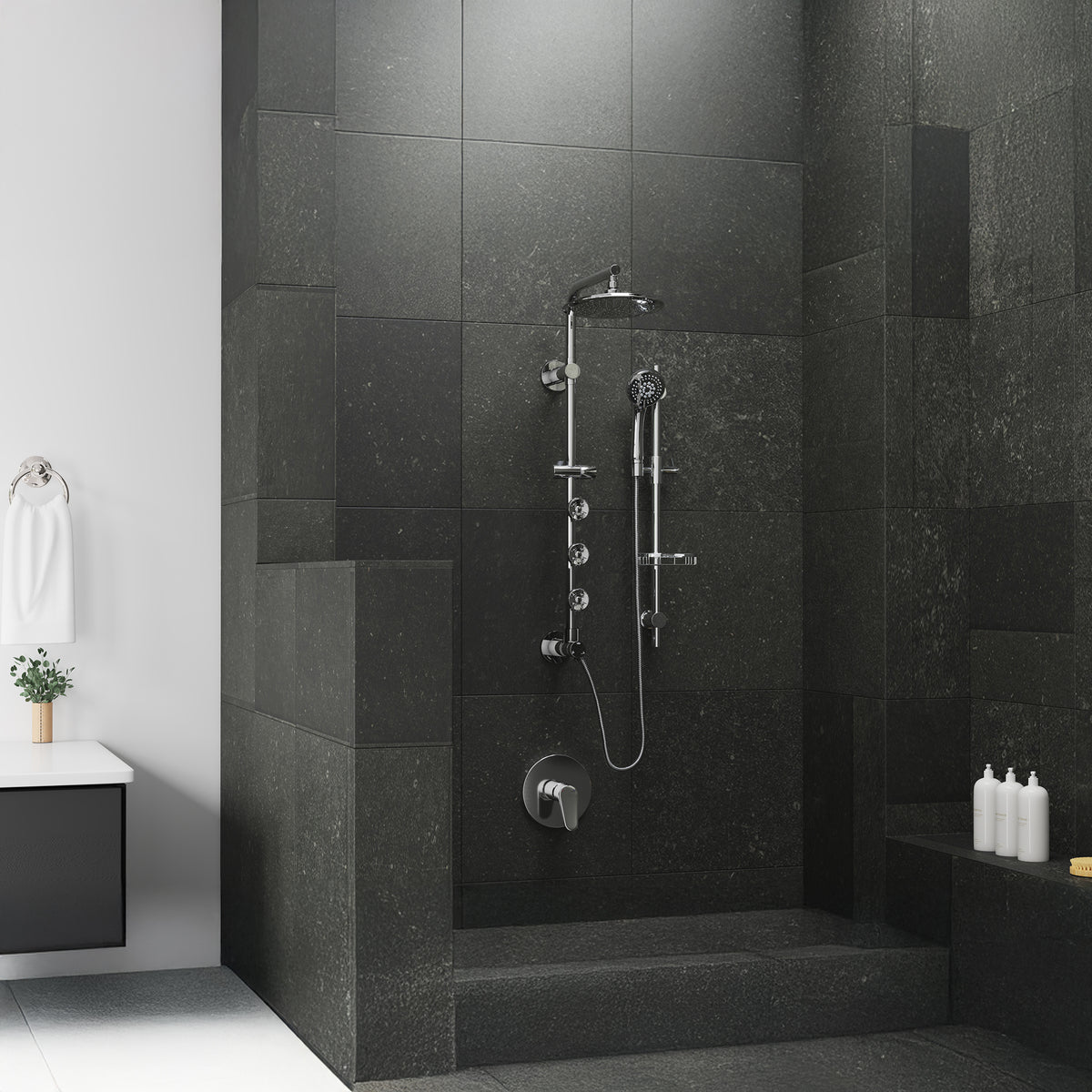 PULSE ShowerSpas Adjustable Slide Bar ShowerSpa Shower Panel Accessory 1010