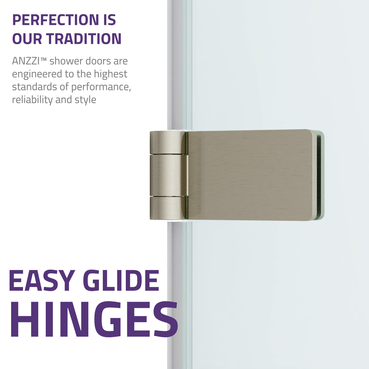 Anzzi Grand Series 31.5 in. by 56 in. Frameless Hinged Tub Door SD-AZ10-01