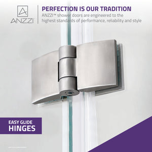 Anzzi Herald Series 48 in. by 58 in. Frameless Hinged Tub Door SD-AZ11-01