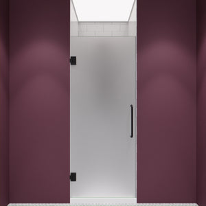 Anzzi Passion Series 24 in. by 72 in. Frameless Hinged Shower Door with Handle SD-AZ8075-01