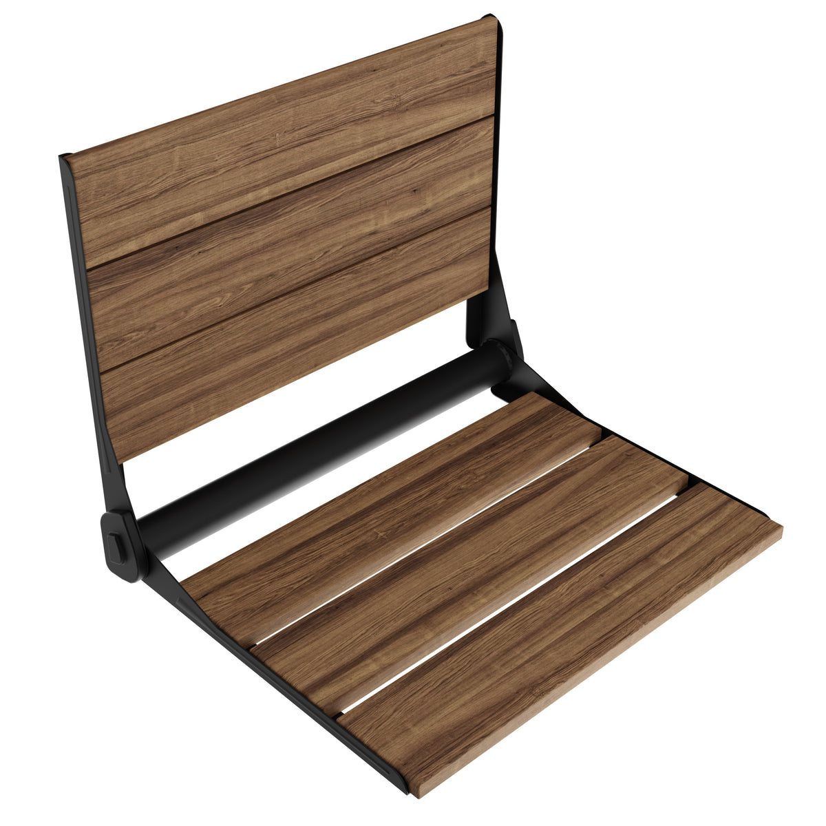 Anzzi Saxon 16.7'' Teak Wall Mounted Folding Shower Seat AC-AZ203