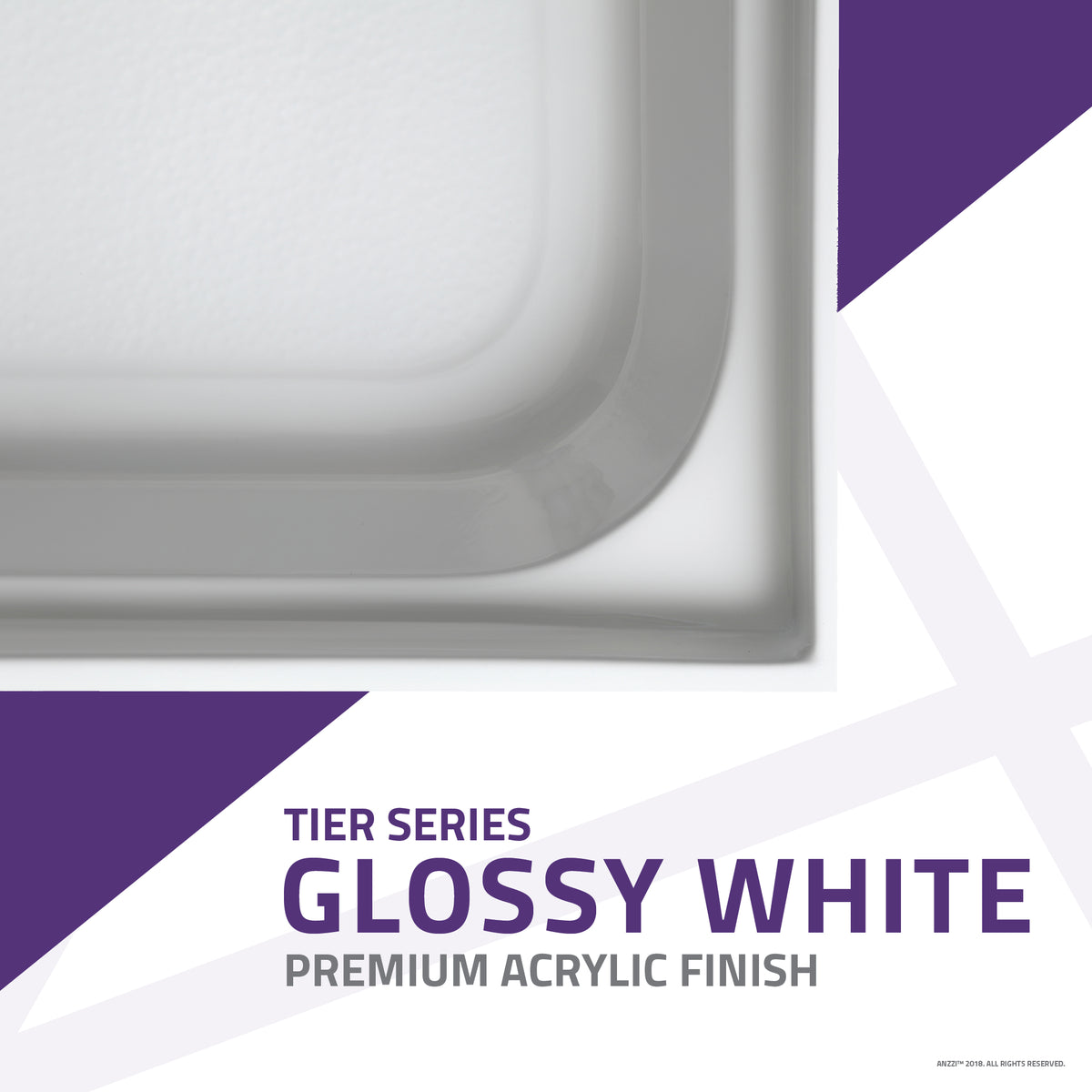Anzzi Tier 32 x 60  in. Single Threshold Shower Base in White SB-AZ03CD