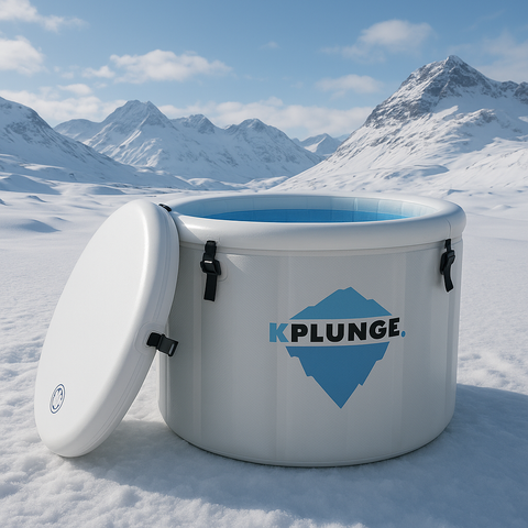 Anzzi Arctic Fox 1-Person Inflatable Cold Plunge Ice Bath Tub/Hot Tub with PVC Insulated Lid, Pump, and Repair Kit in Gray CP-IFBAR