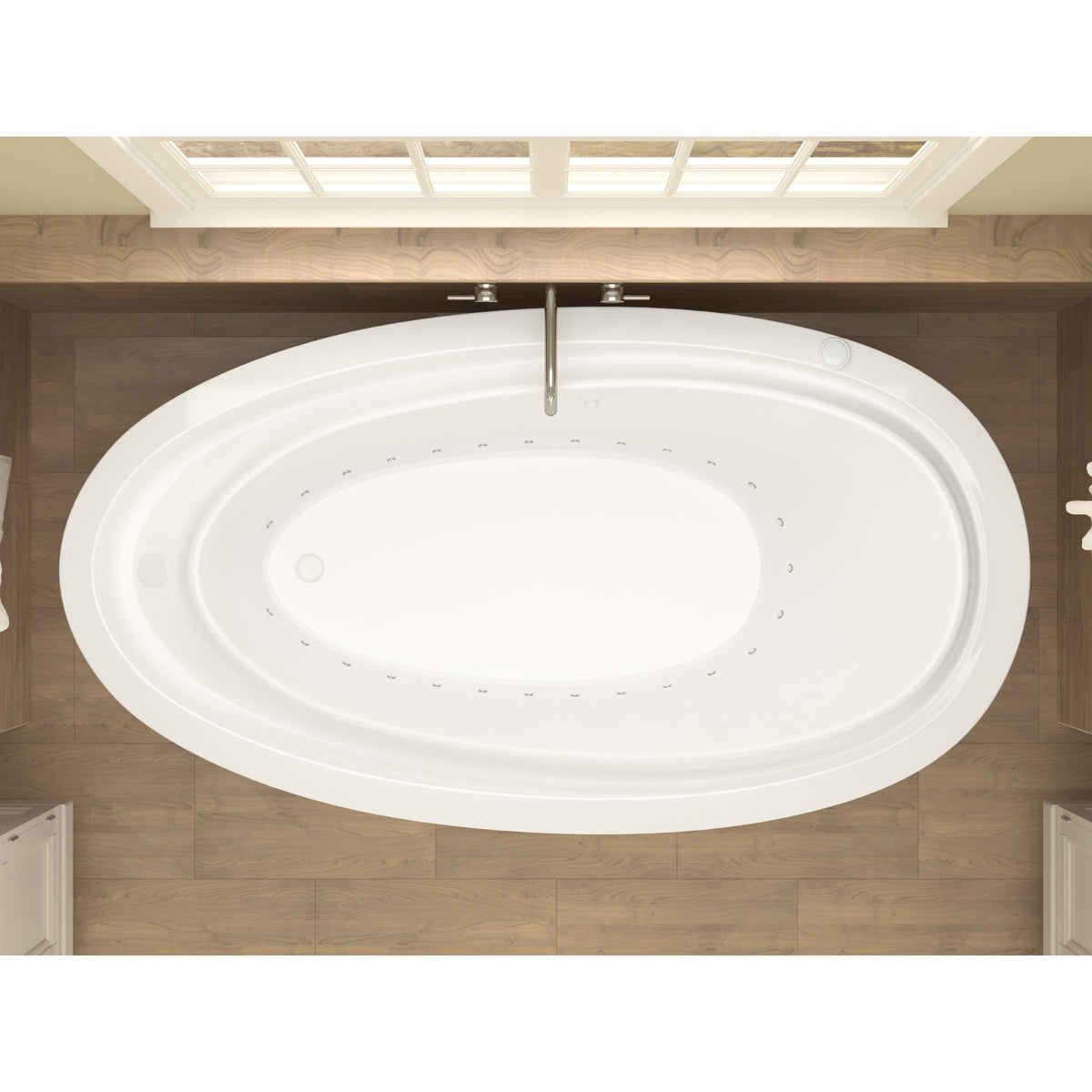 Atlantis Whirlpools Breeze 38 x 71 Oval Freestanding Bathtub 3871B