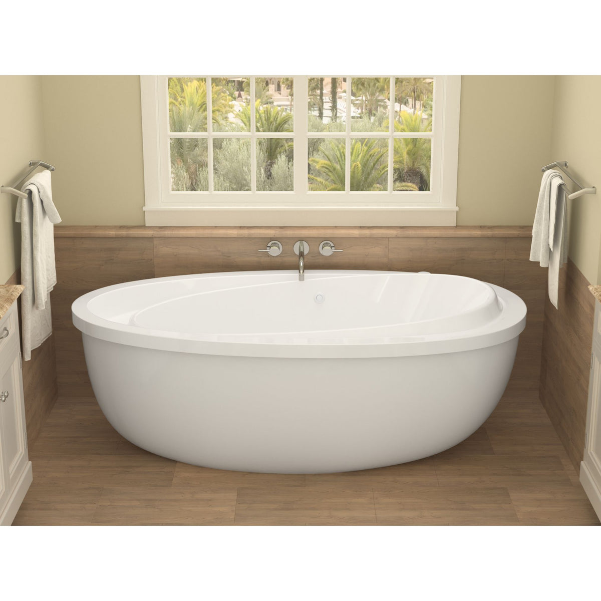 Atlantis Whirlpools Breeze 38 x 71 Oval Freestanding Bathtub 3871B