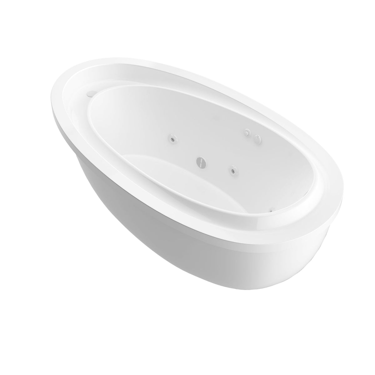 Atlantis Whirlpools Breeze 38 x 71 Oval Freestanding Bathtub 3871B