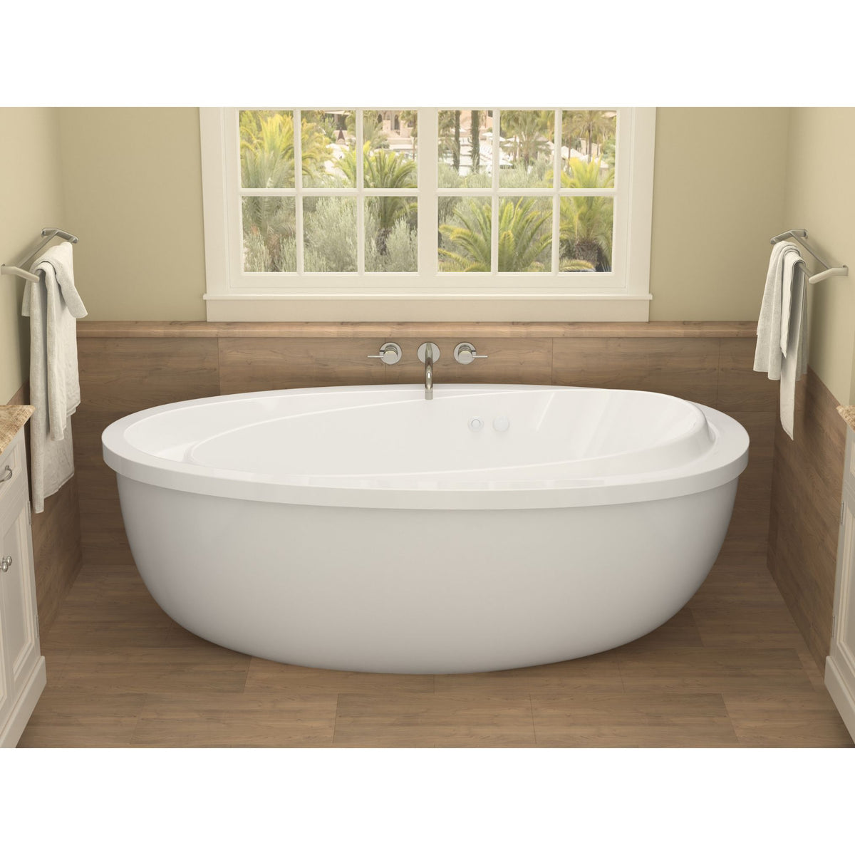 Atlantis Whirlpools Breeze 38 x 71 Oval Freestanding Bathtub 3871B