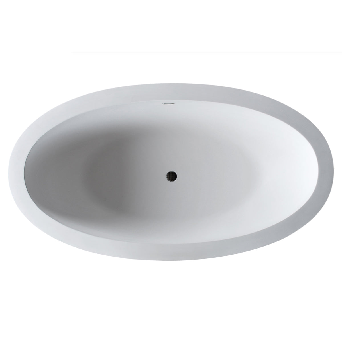 Atlantis Whirlpools Cabarita 42 x 75 Artificial Stone Freestanding Bathtub 7541CBSXCWXX