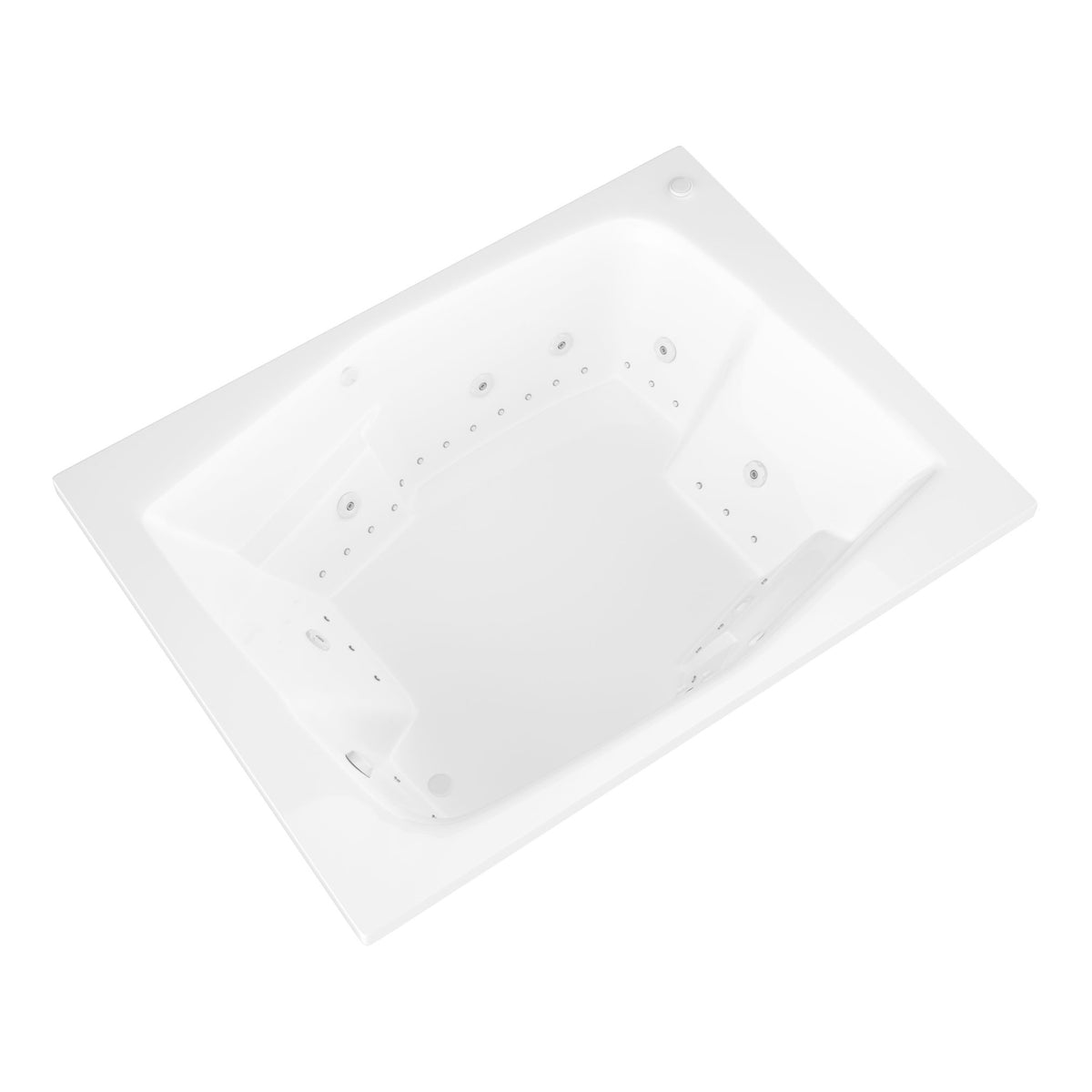 Atlantis Whirlpools Caresse 54 x 72 Rectangular Bathtub 5472C