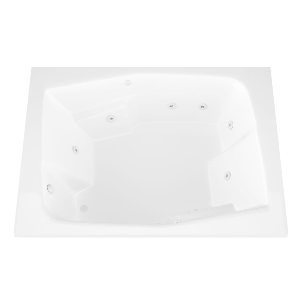 Atlantis Whirlpools Caresse 54 x 72 Rectangular Bathtub 5472C
