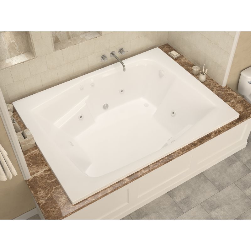Atlantis Whirlpools Caresse 54 x 72 Rectangular Bathtub 5472C