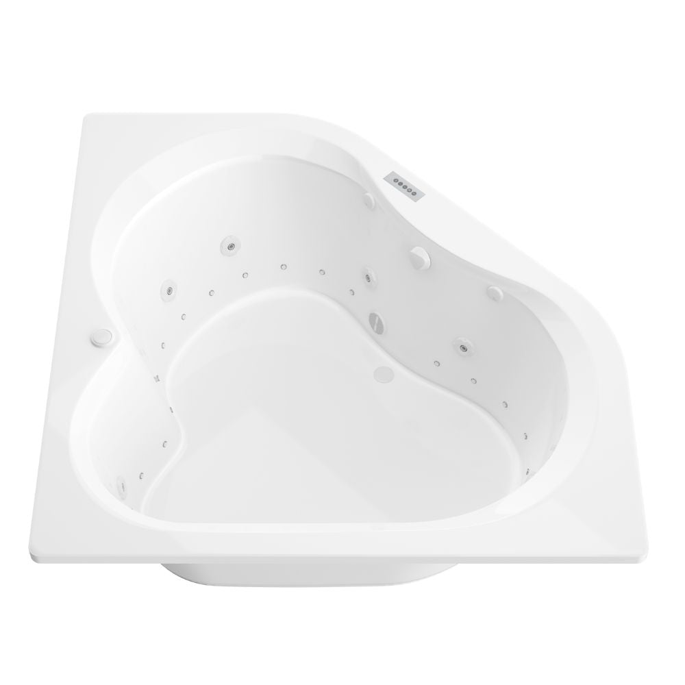 Atlantis Whirlpools Cascade 60 x 60 Corner Jetted Bathtub
