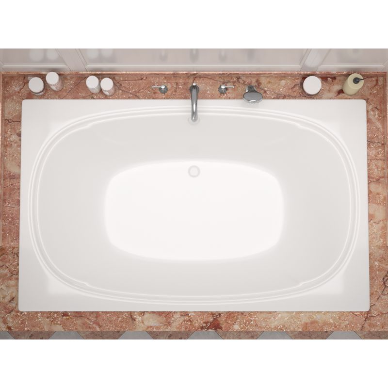 Atlantis Whirlpools Charleston 48 x 78 Rectangular Soaking Bathtub 4878CS