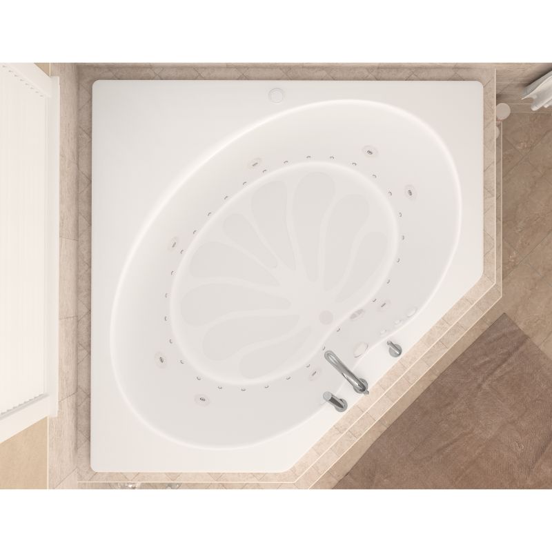 Atlantis Whirlpools Eclipse 60 x 60 Corner Jetted Bathtub 6060E