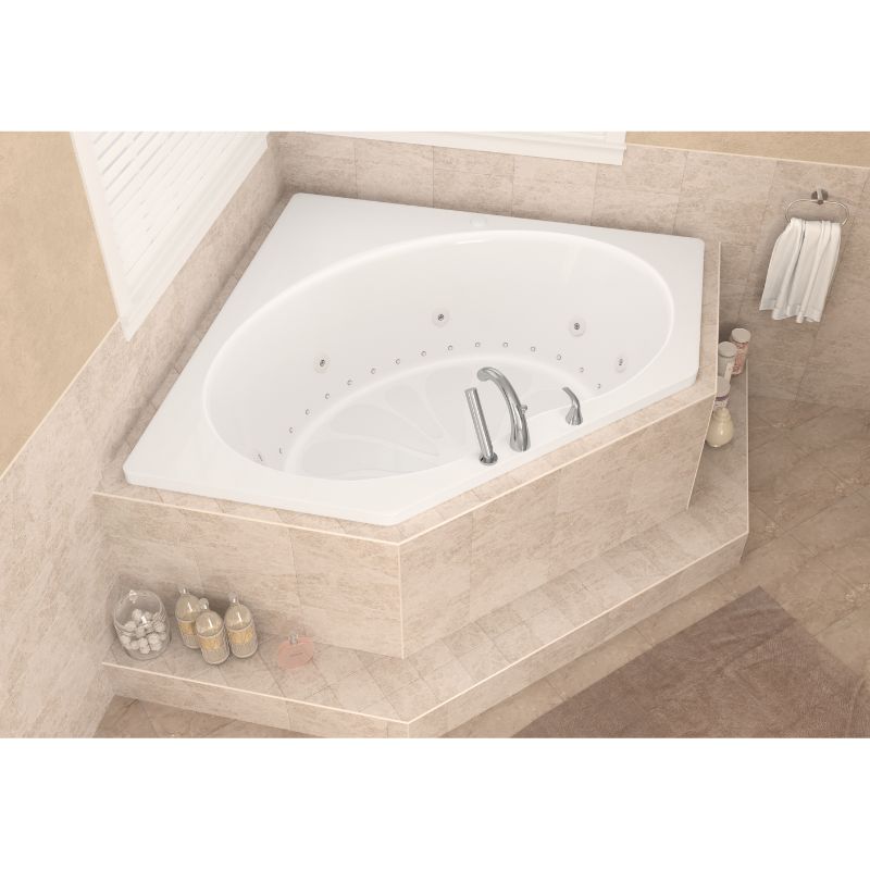 Atlantis Whirlpools Eclipse 60 x 60 Corner Jetted Bathtub 6060E