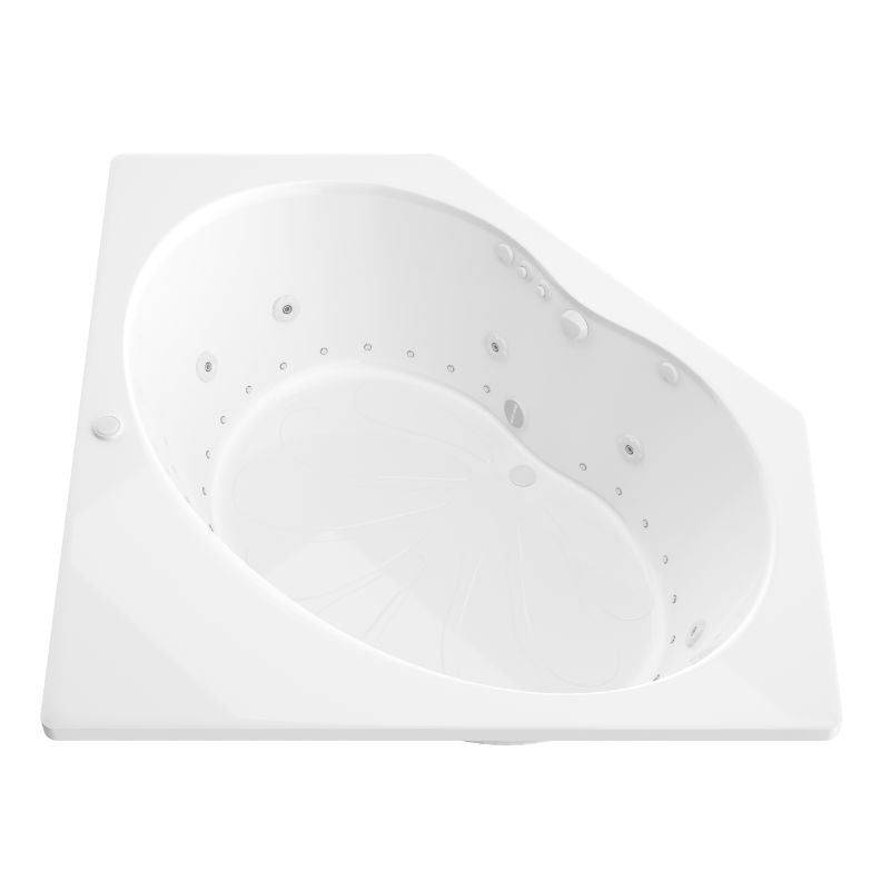 Atlantis Whirlpools Eclipse 60 x 60 Corner Jetted Bathtub 6060E