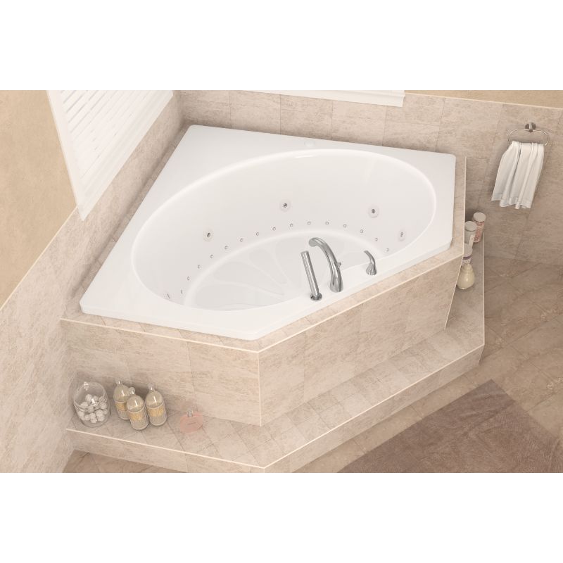 Atlantis Whirlpools Eclipse 60 x 60 Corner Jetted Bathtub 6060E
