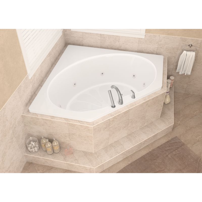 Atlantis Whirlpools Eclipse 60 x 60 Corner Jetted Bathtub 6060E