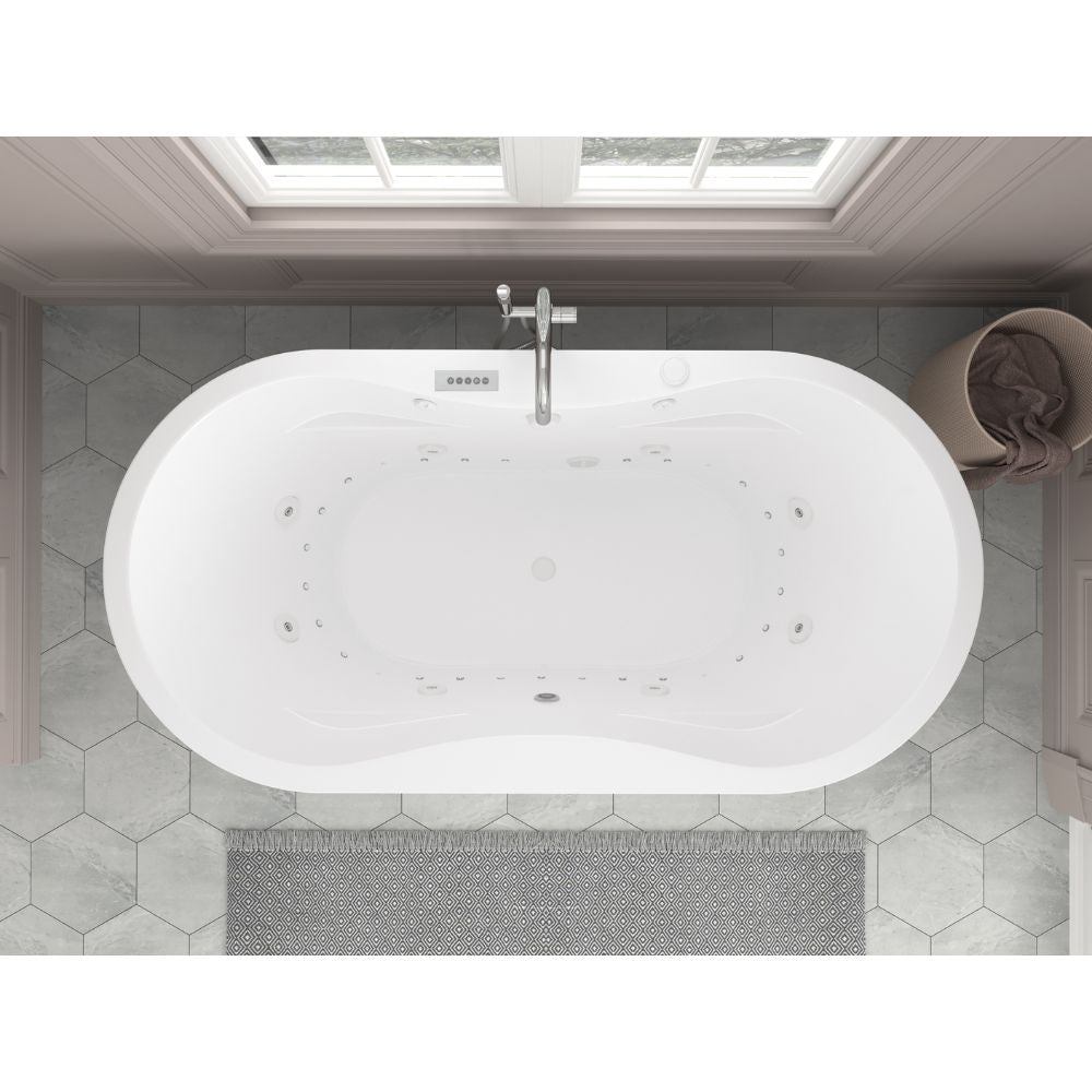 Atlantis Whirlpools Embrace 34 x 71 Oval Freestanding Bathtub 3471A