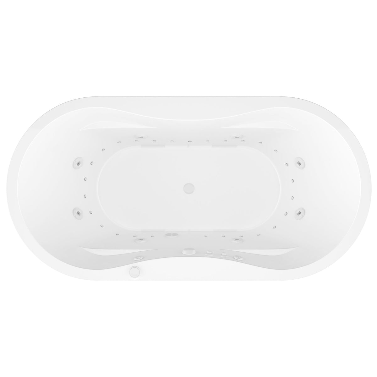 Atlantis Whirlpools Embrace 34 x 71 Oval Freestanding Bathtub 3471A