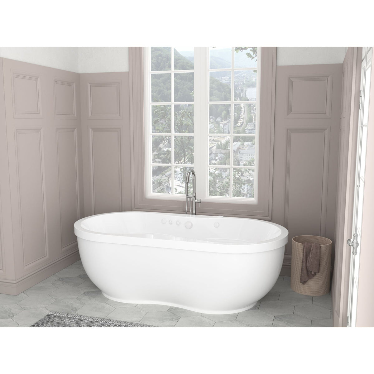 Atlantis Whirlpools Embrace 34 x 71 Oval Freestanding Bathtub 3471A