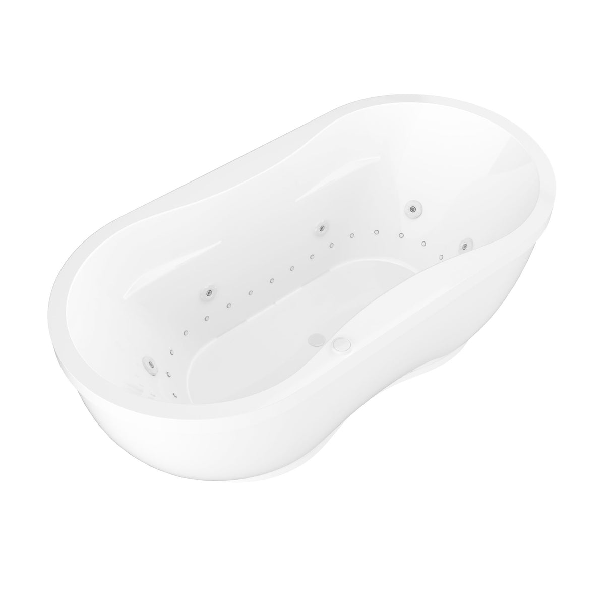 Atlantis Whirlpools Embrace 34 x 71 Oval Freestanding Bathtub 3471A